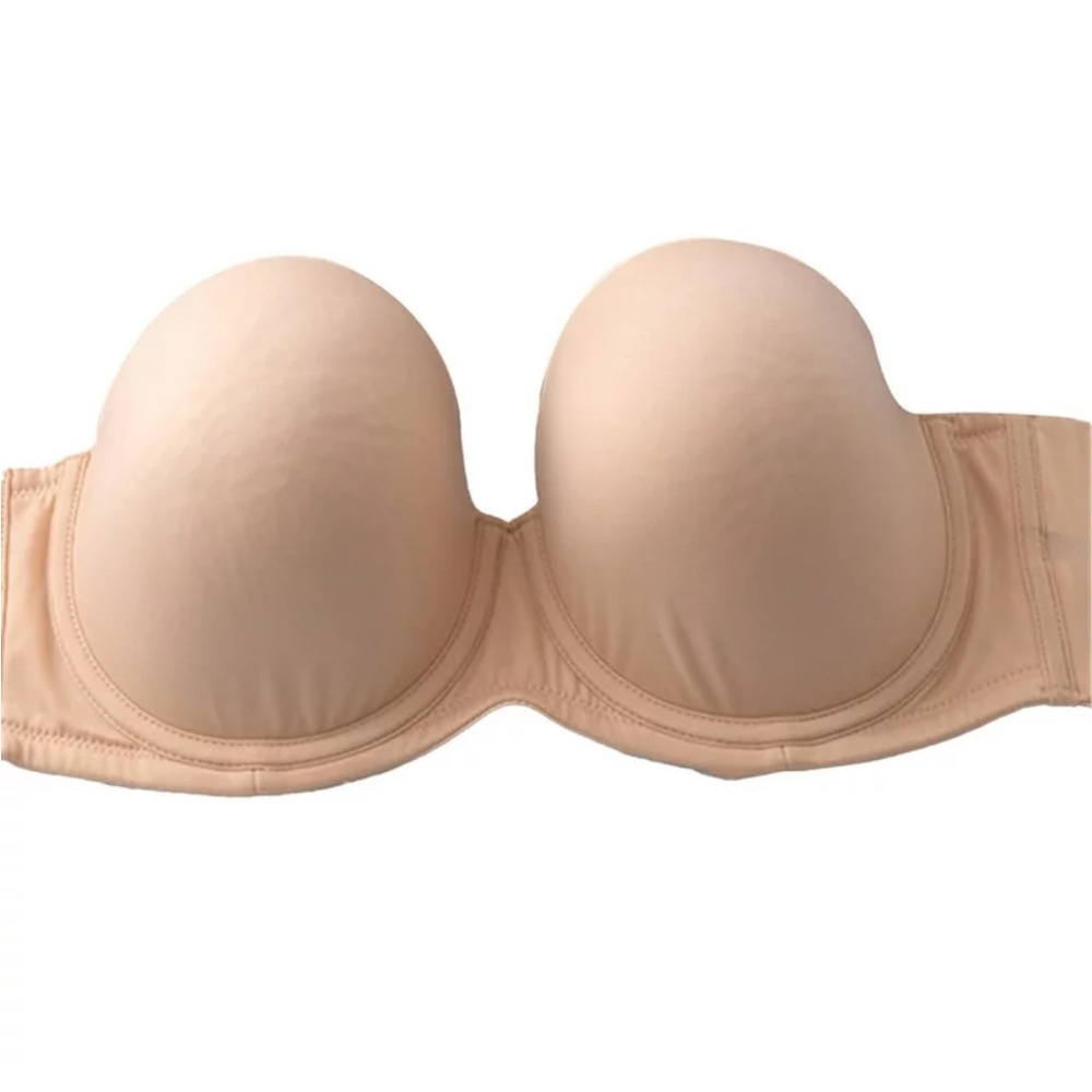 T& J Adjustable Strapless Bra Nude 32B